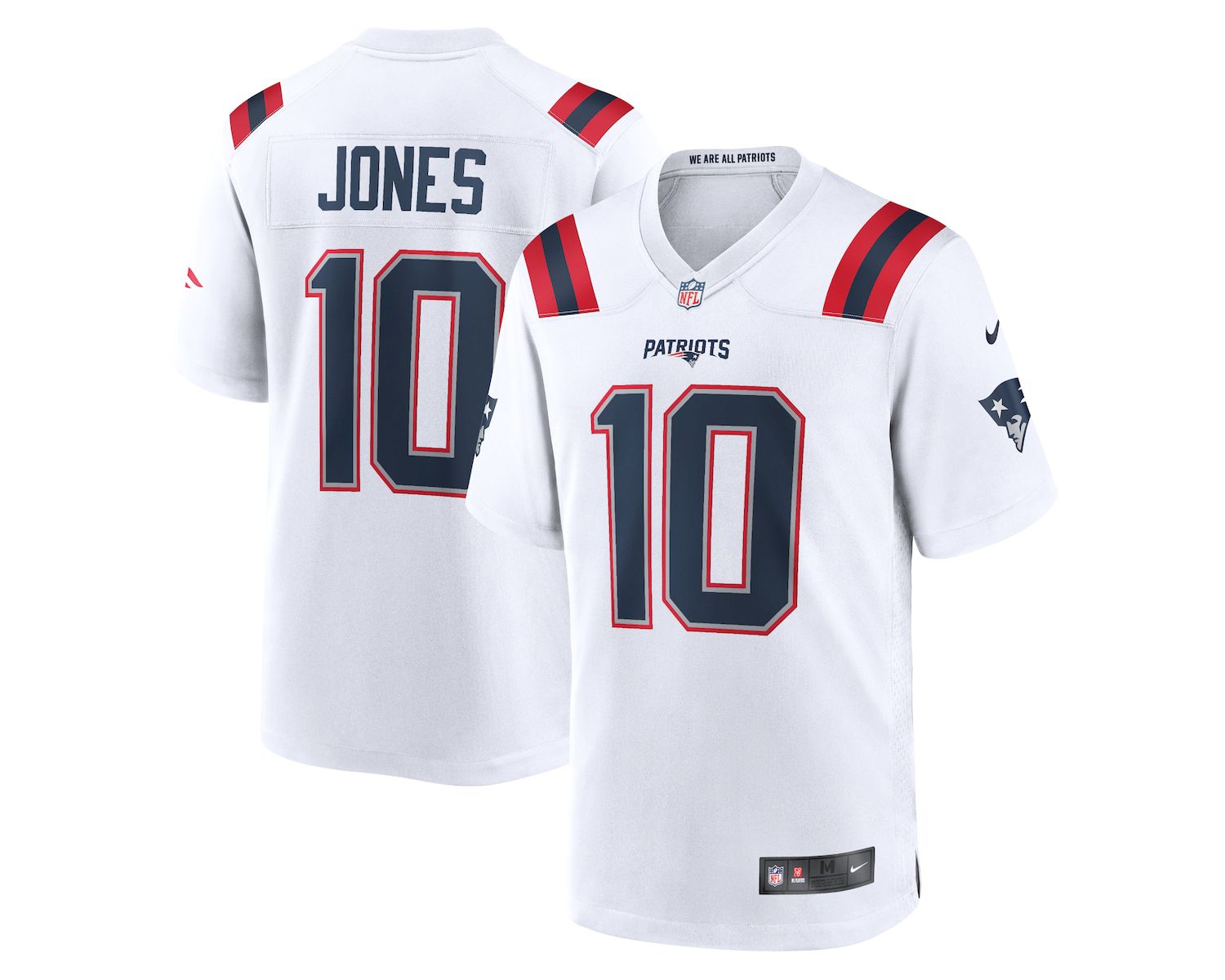 Men's Mac Jones New England Patriots Team Game Jersey