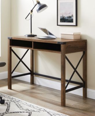 Farmhouse Metal and Wood Desk