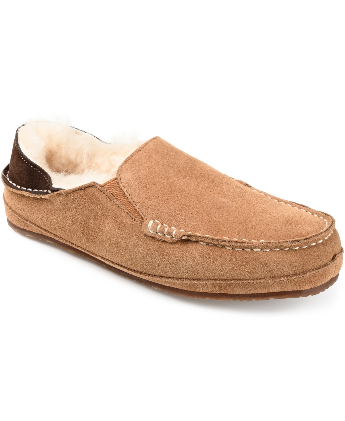 Men's Solace Fold-down Heel Moccasin Slippers - Tan