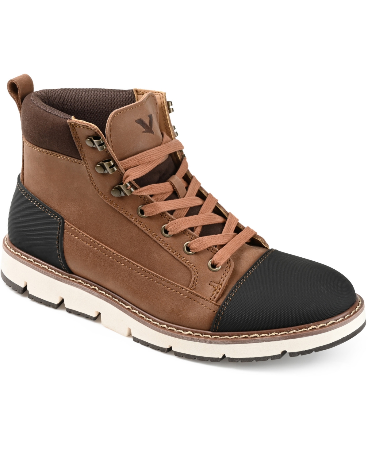 Shop Territory Men's Titan 2.0 Cap Toe Ankle Boots In Brown