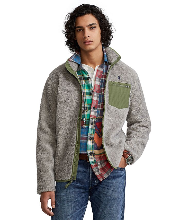 Polo Ralph Lauren Men's Hybrid Fleece Jacket - Macy's