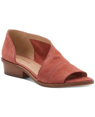 Lucky Brand Women's Serkie Asymmetrical outlet Peep-Toe Flats(size 9)