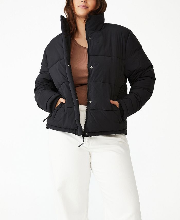 COTTON ON Trendy Plus Size Mother Puffer Jacket - Macy's