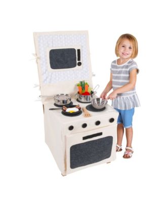 PopOhVer Pretend Play Kitchen Stove Play Set, 3 Piece