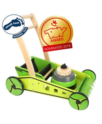Small Foot Wooden Toys Lawn Mower and Baby Walker Playset