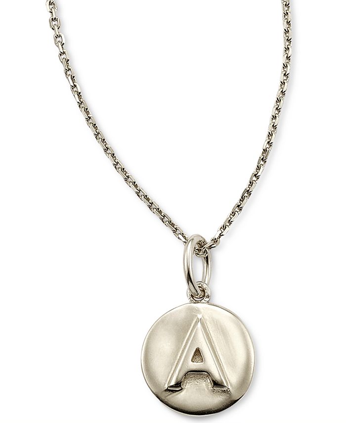 Letter coin necklace sale