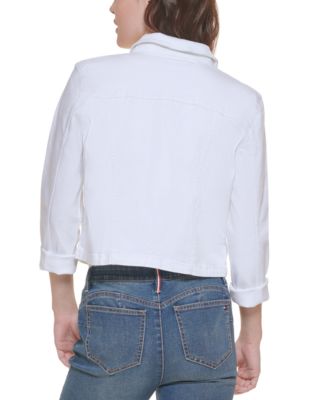 Женская джинсовая куртка TH Flex от Tommy Hilfiger, трикотажная майка и брюки-клатчи