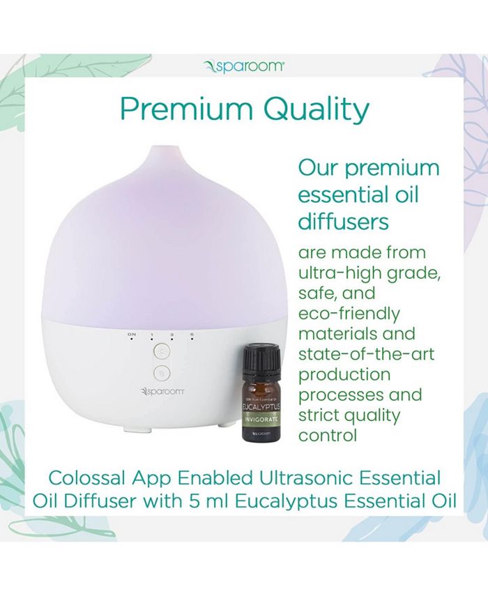 SpaRoom Colossal AppEnabled Ultrasonic Essential Oil Aromatherapy