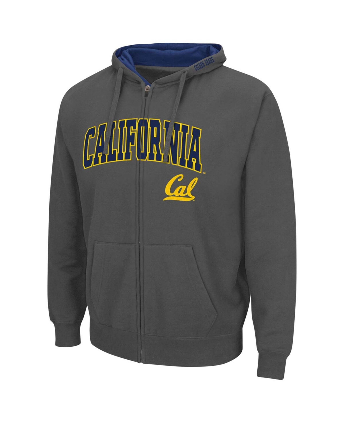 Colosseum Men's Cal Bears Arch Logo 3.0 Full-zip Hoodie In Navy