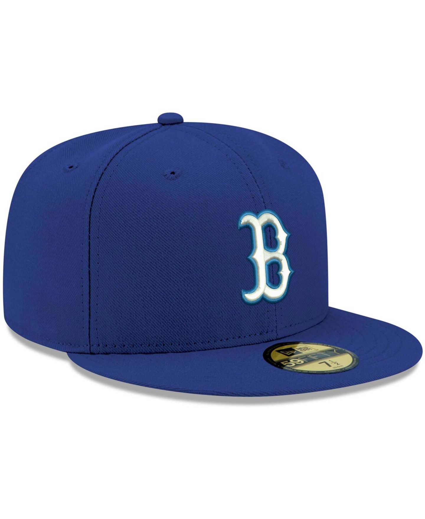Мужская бейсболка New Era 59FIFTY Boston Red Sox с логотипом, Royal/White — фото 4