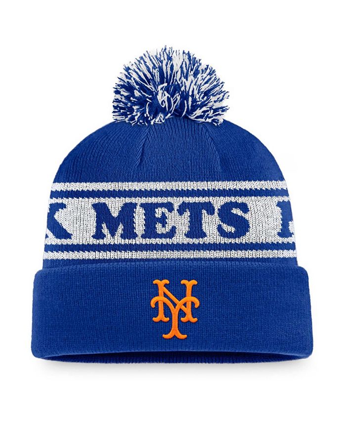Fanatics Men's Royal, White New York Mets Sport Resort Cuffed Knit Hat