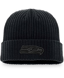 Men's Black Seattle Seahawks Tonal Cuffed Knit Hat