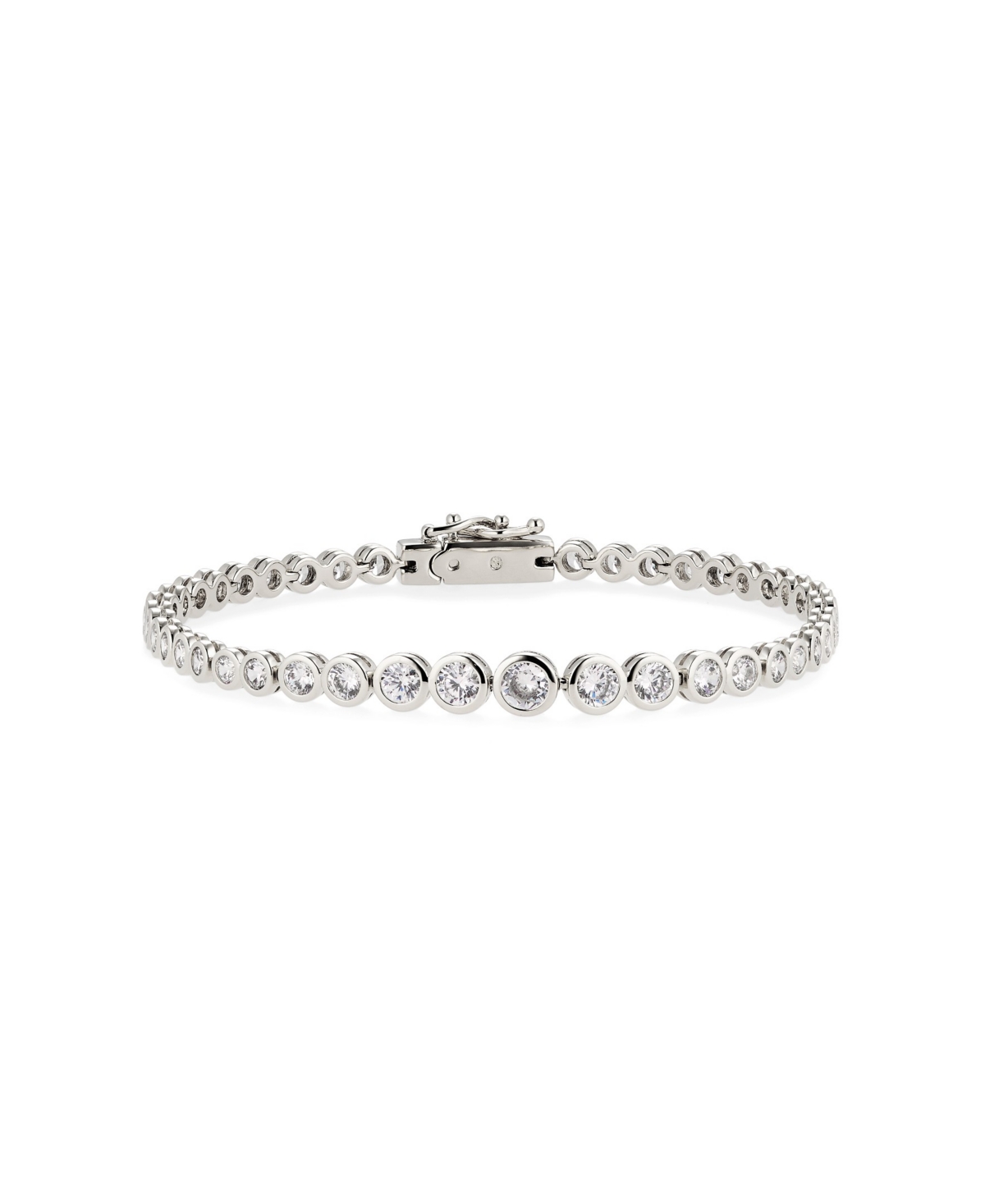 Danori Women's Tennis Bracelet, Created for Macy's - Silver-tone