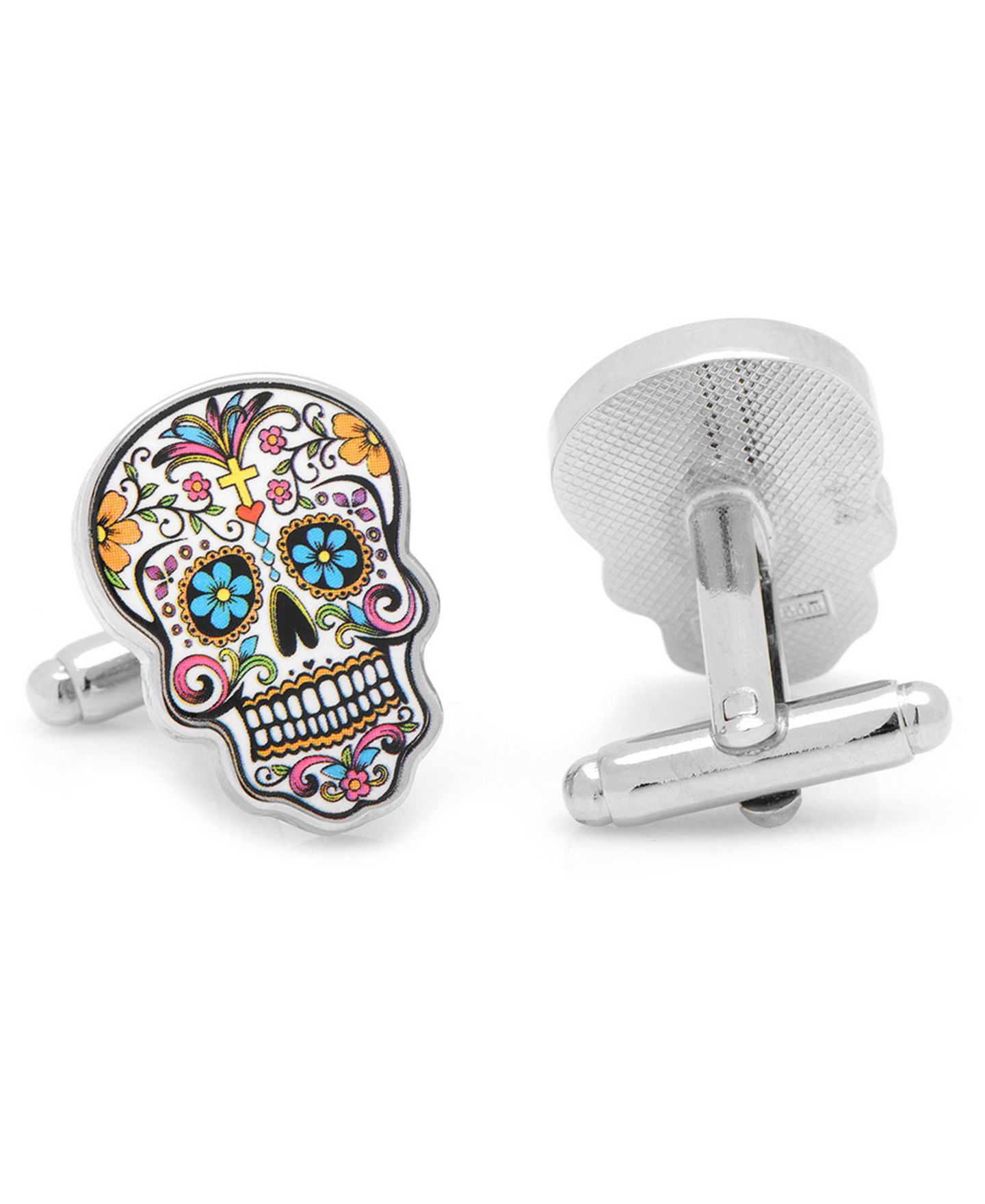 Мужские запонки Cufflinks Inc. Day of the Dead Skull Cufflinks — фото 2