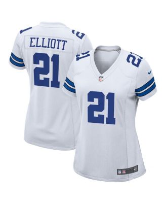 Ezekiel Elliott Signed Dallas Cowboys Nike White Limited XL Jersey