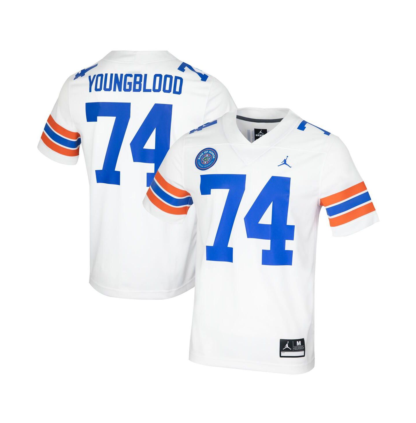 Мужской топ Jordan Jack Youngblood White Florida Gators Ring Of Honor Untouchable Replica Jersey — фото 1
