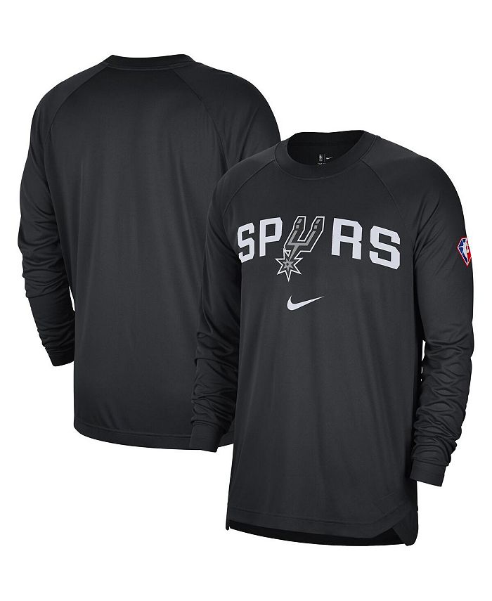 Nike Men's Black San Antonio Spurs 75th Anniversary Pregame Shooting ...
