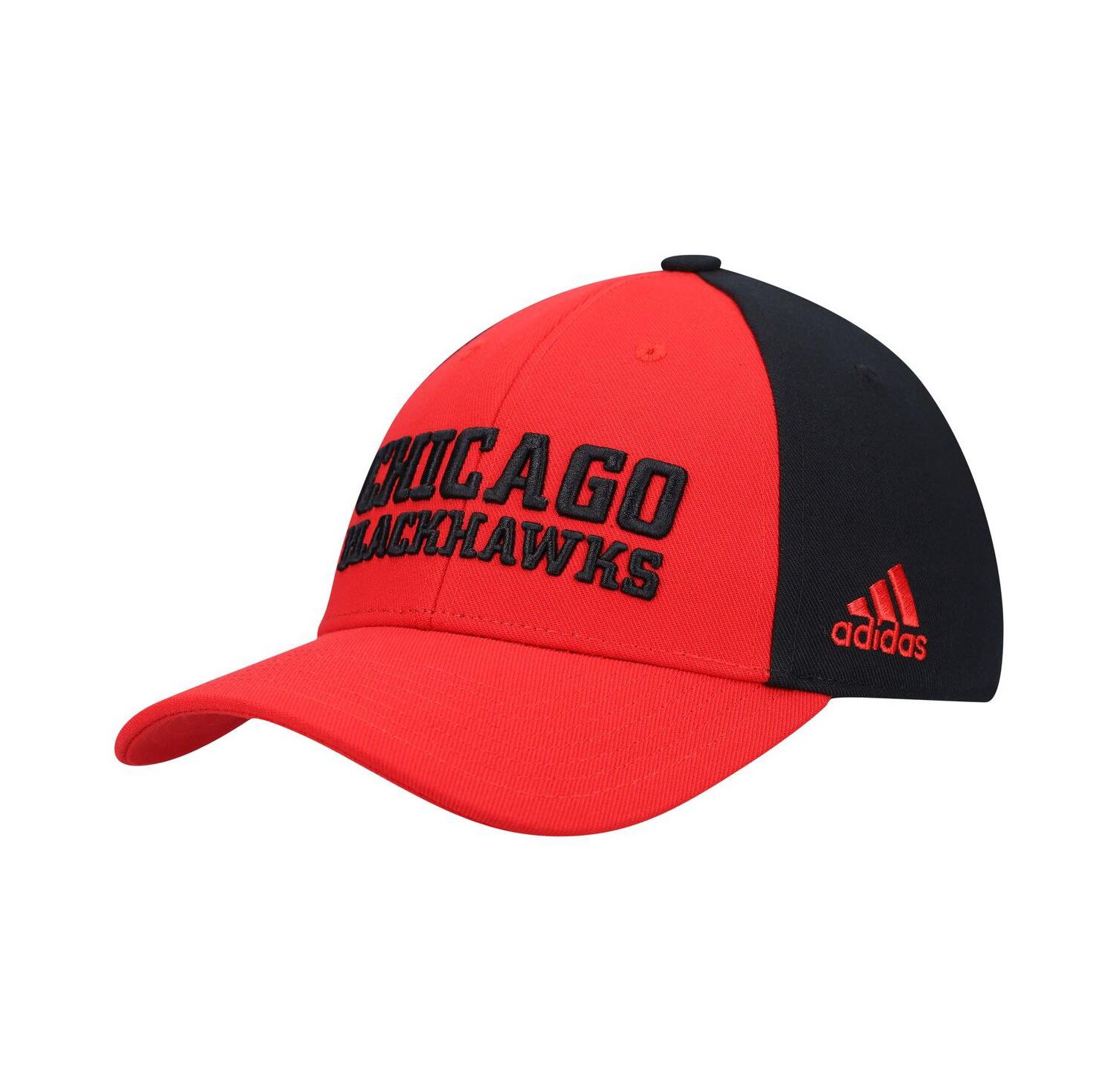 Men's Red Chicago Blackhawks Locker Room Adjustable Hat