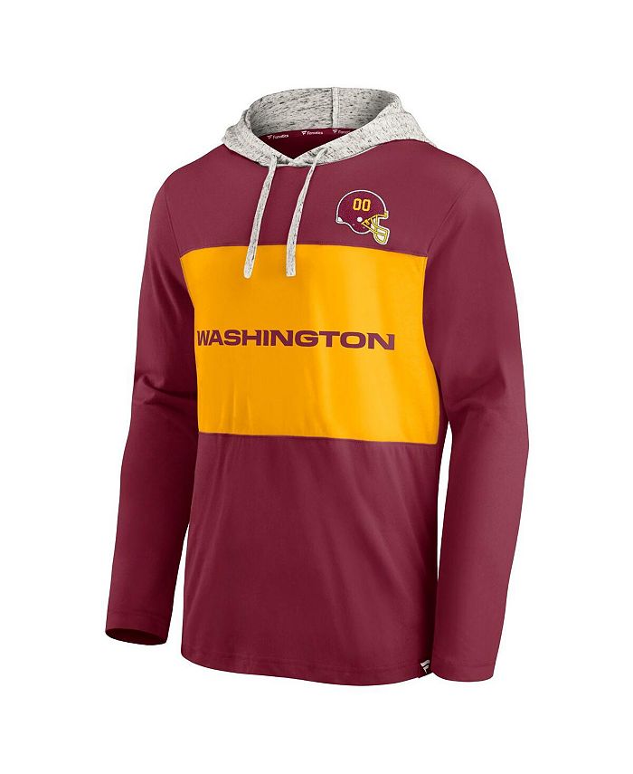 Fanatics Men's Burgundy Washington Football Team Long Sleeve Hoodie Tshirt Macy's