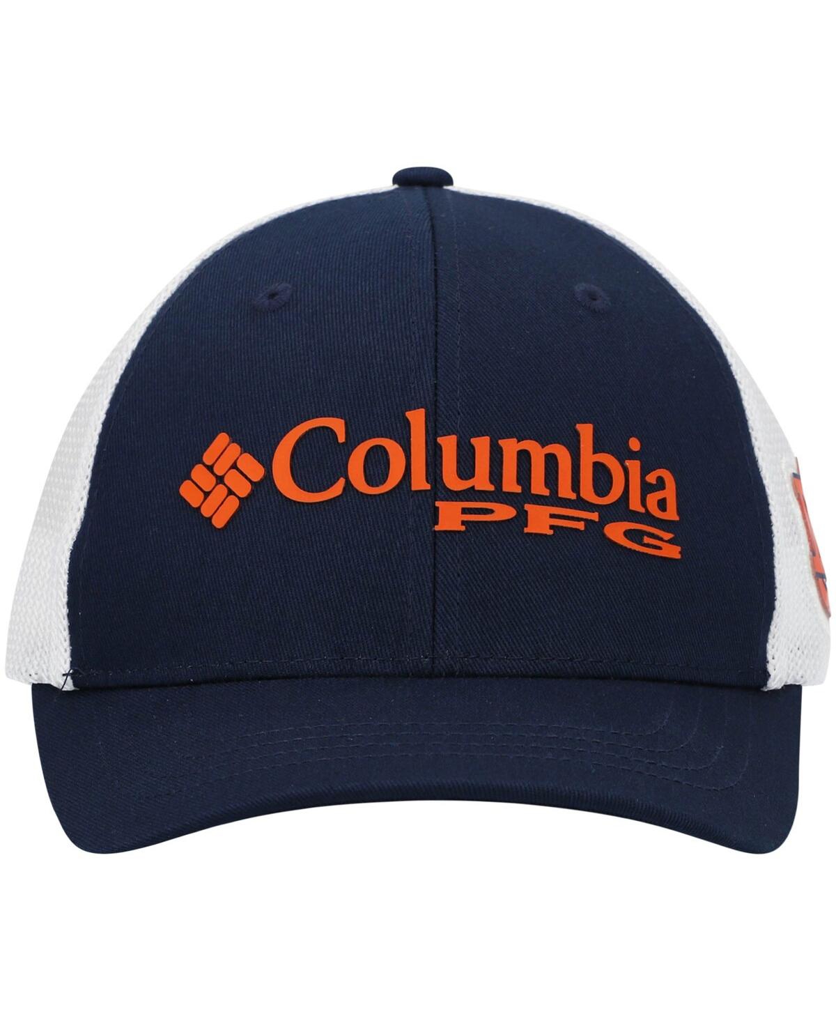 Shop Columbia Boys Navy Auburn Tigers Collegiate Pfg Flex Snapback Hat