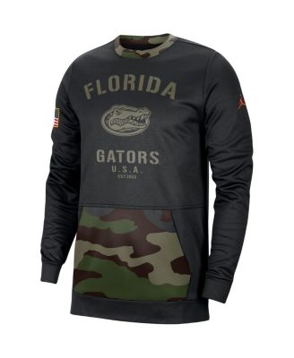 Men's Black, Camo Florida Gators Military-Inspired Appreciation Performance Pullover Sweatshirt