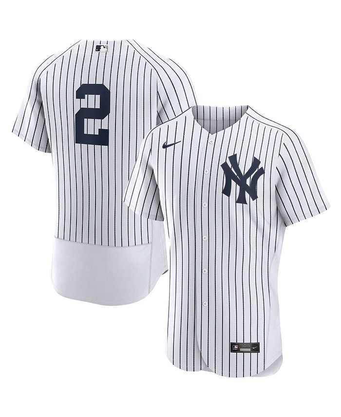 Nike Men's Derek Jeter White/Navy New York Yankees Home Authentic ...