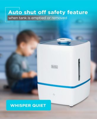 BLACK+DECKER 1.32 Gal. Cool Mist Ultrasonic Tabletop Humidifier 550 Sq. Ft.