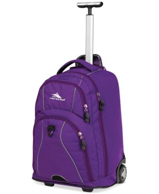 High Sierra Freewheel Rolling Backpack in Purple Macy s