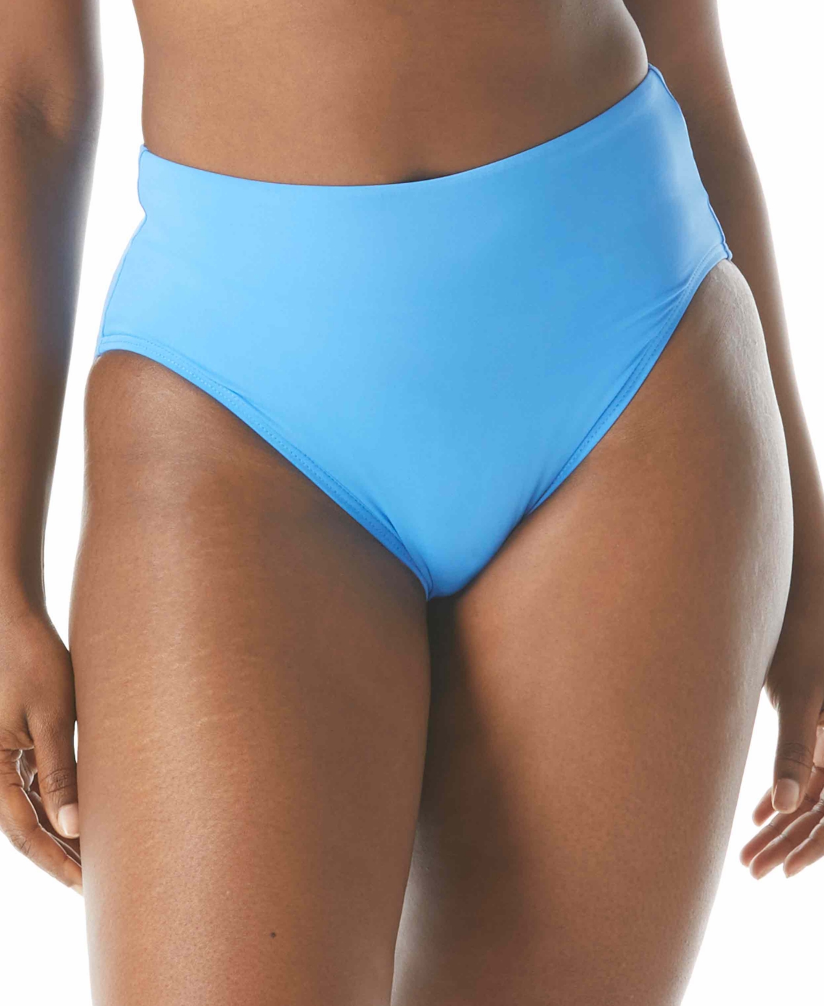 Contours High-Waist Bikini Bottoms - Blue