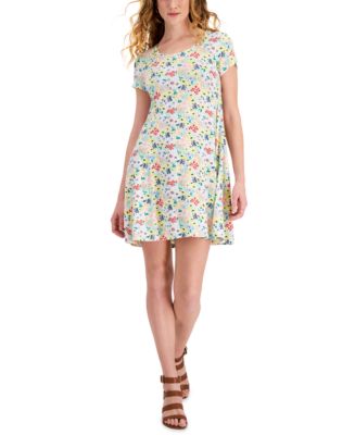 Style & Co Petite Floral-Print Flip Flop Dress, Created for Macy's - Macy's