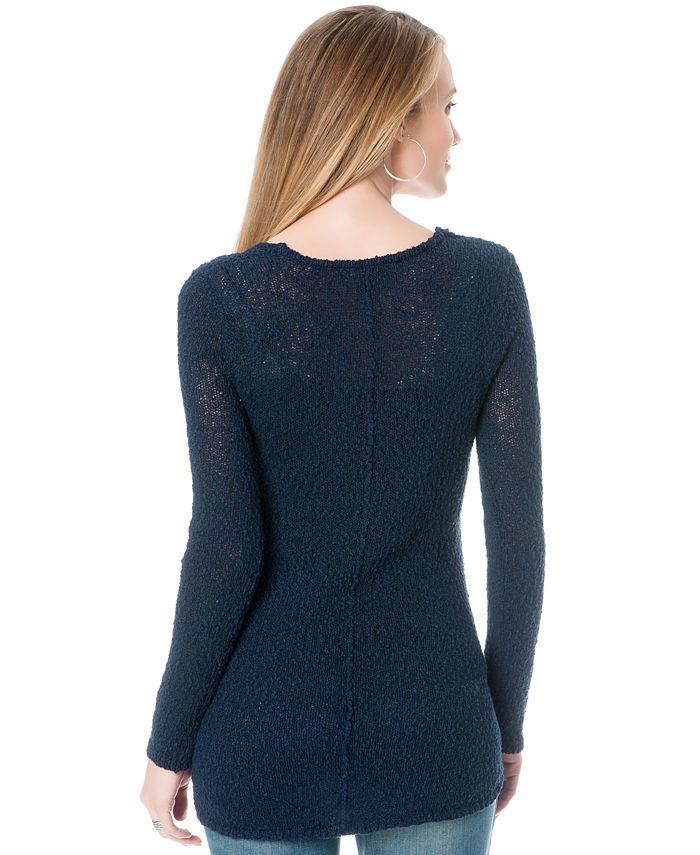 A Pea in the Pod High-Low Open-Knit Maternity Sweater & Reviews ...