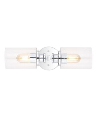 Jules Edison Cylinder 2-Light Farmhouse Contemporary LED Vanity