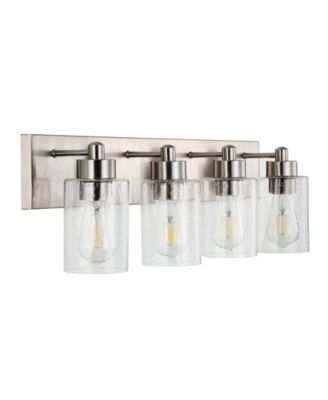 Irving 3-Light Seeded Modern Contemporary LED Vanity Light
