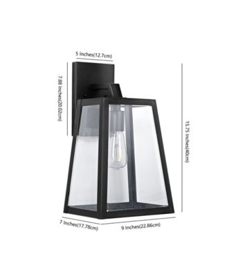 Pasadena Modern Industrial Angled LED Outdoor Lantern