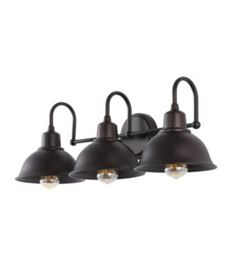 Frisco 3-Light Farmhouse Industrial Iron Shade Vanity