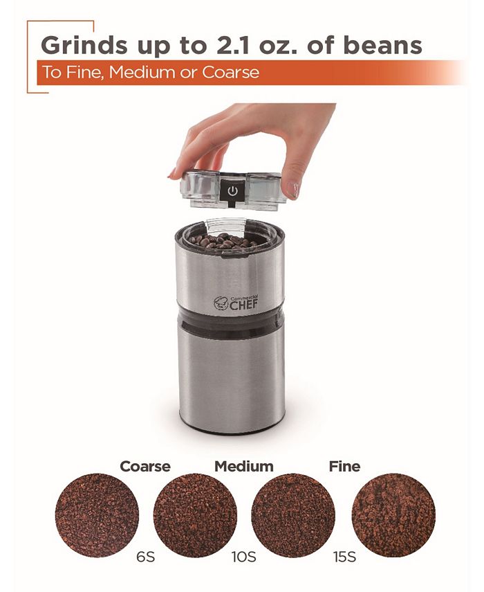 Commercial Chef Stainless Steel Coffee Grinder Macy's