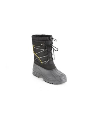 POLAR ARMOR Men s All Weather No Tie Lace Snow Boots