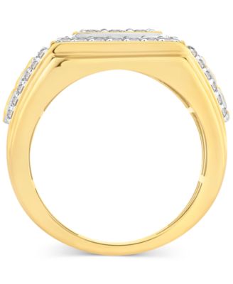 Men's Diamond Cluster Nugget Ring (1-1/2 ct. t.w.) in 10k Gold