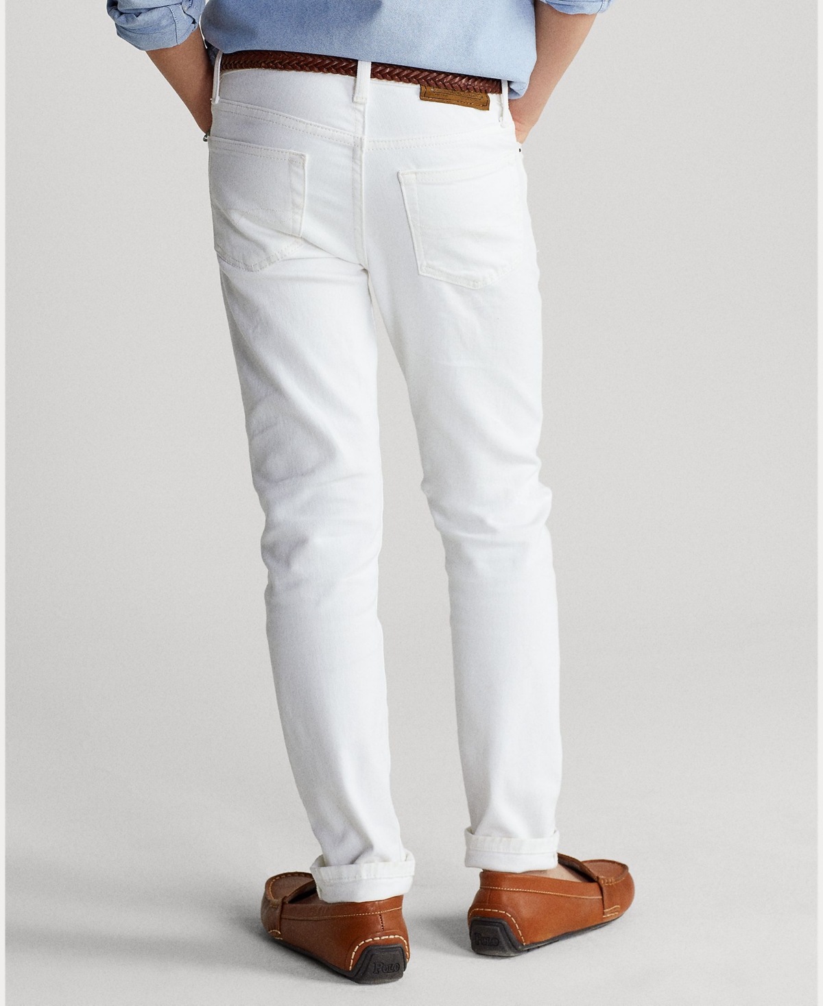 Polo Ralph Lauren Big Boys Sullivan Slim Stretch Jeans In Cohen White