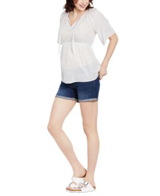 Motherhood Maternity - Secret Fit Belly&reg; Cuffed Denim Maternity Shorts