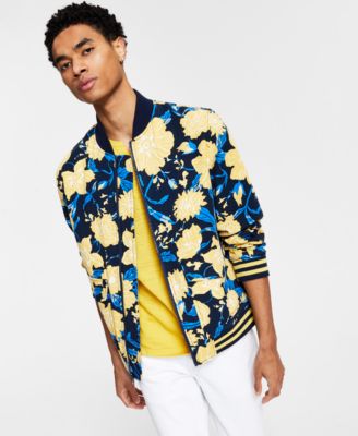 INC International Concepts Men s Regular Fit Floral Print Bomber Jacket Created for Macy s Macy s