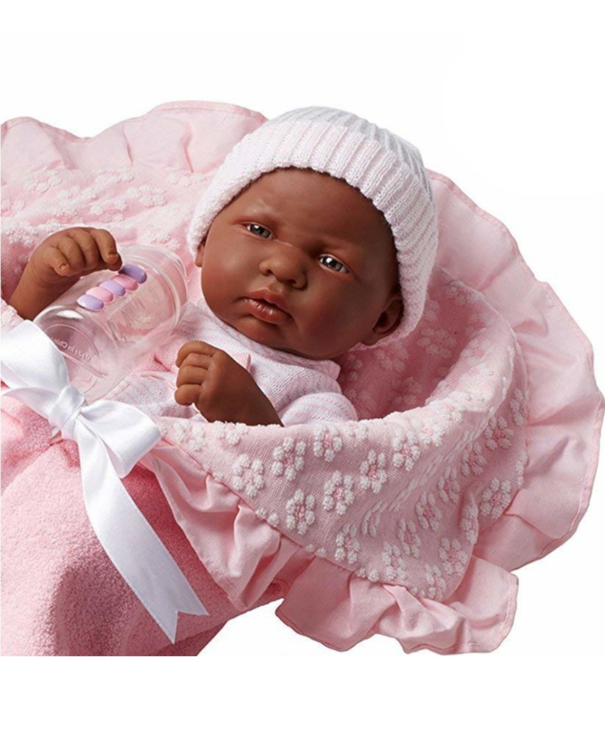 Shop Jc Toys La Newborn Nursery 15.5" African American Soft Body Baby Doll In African American - Pink