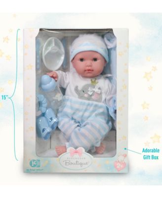 Berenguer Boutique 15" Soft Body Baby Doll Blue Outfit