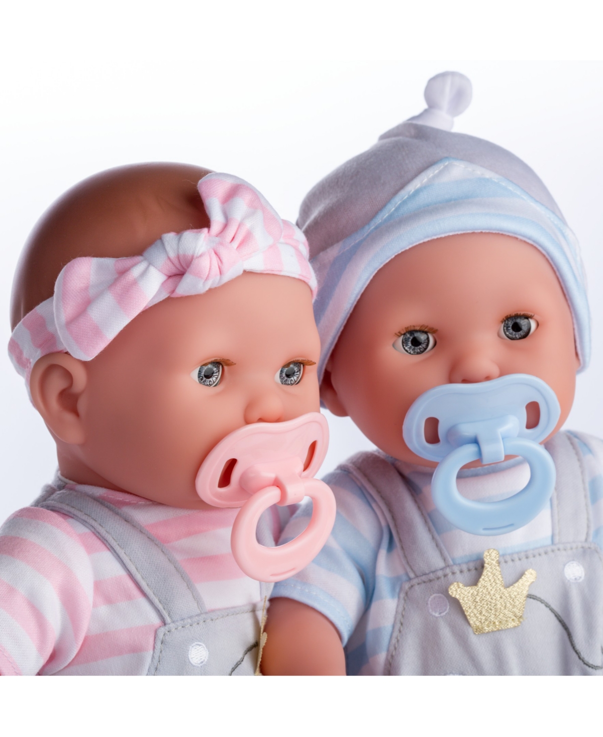 JC TOYS BERENGUER BOUTIQUE TWINS 15" SOFT BODY BABY DOLL 
