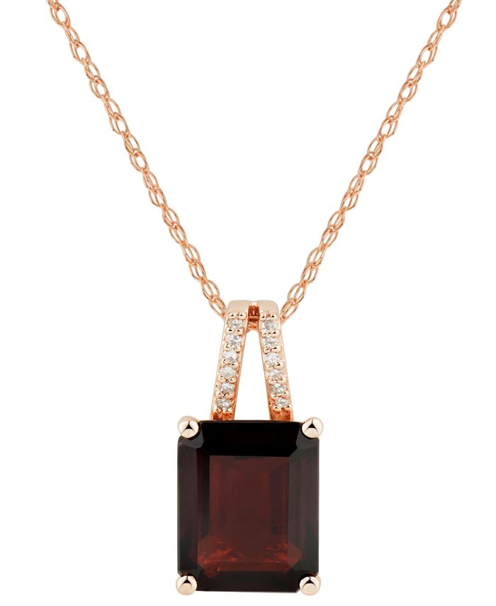 Macys clearance garnet necklace