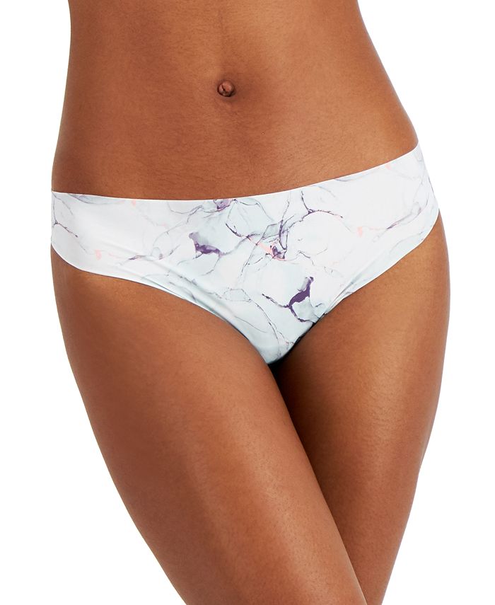 Alfani Women's Marble-Print Thong Underwear, Created for Macy's - Macy's