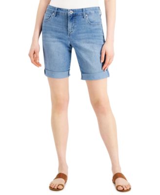 Style \u0026 Co Petite Rolled-Cuff Bermuda 