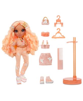 rainbow high doll peach