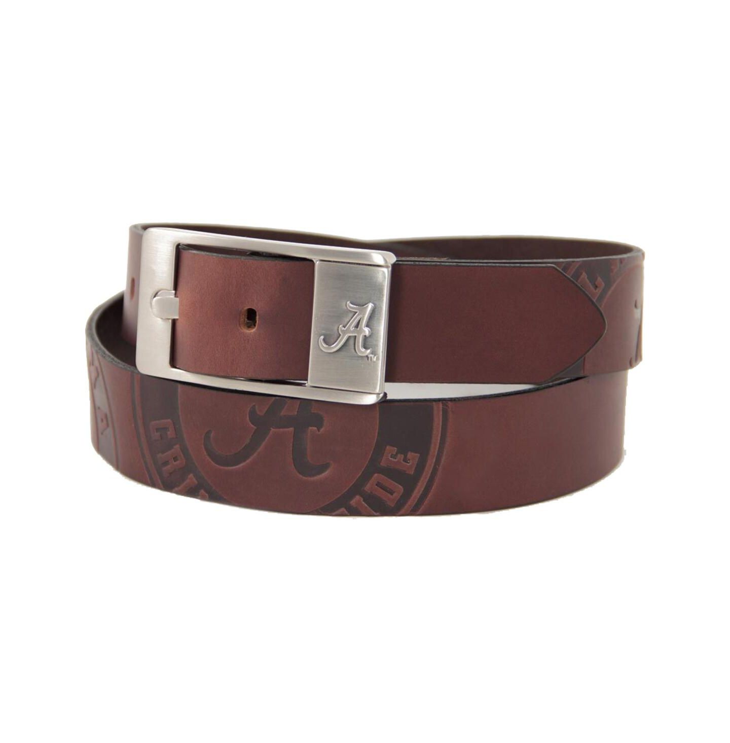 Мужской ремень Eagles Wings Alabama Crimson Tide Brandish Leather Belt - Brown — фото 1