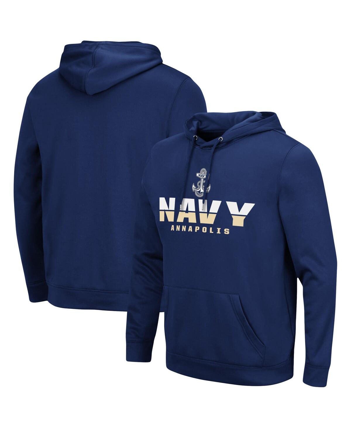Colosseum Men's Navy Navy Midshipmen Lantern Pullover Hoodie